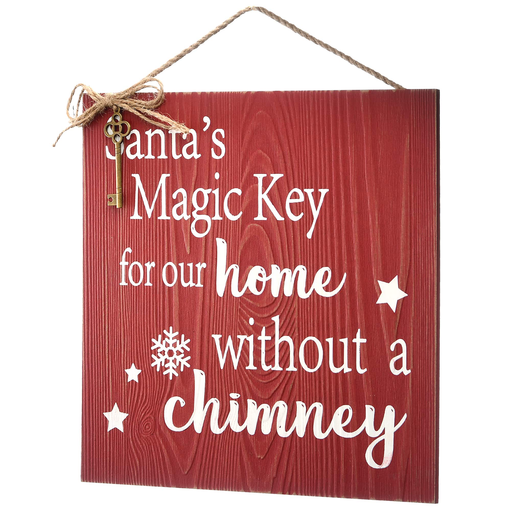 10" Santa’s Key Door Sign